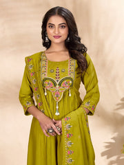 Roman Silk Anarkali Kurti Set for Women