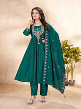 Roman Silk Anarkali Kurti Set for Women