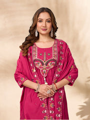 Roman Silk Anarkali Kurti Set for Women